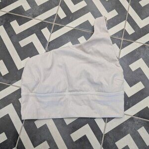 lululemon Align Asymmetrical Ribbed Bra *Light Support C/D Cup Shine Size 4